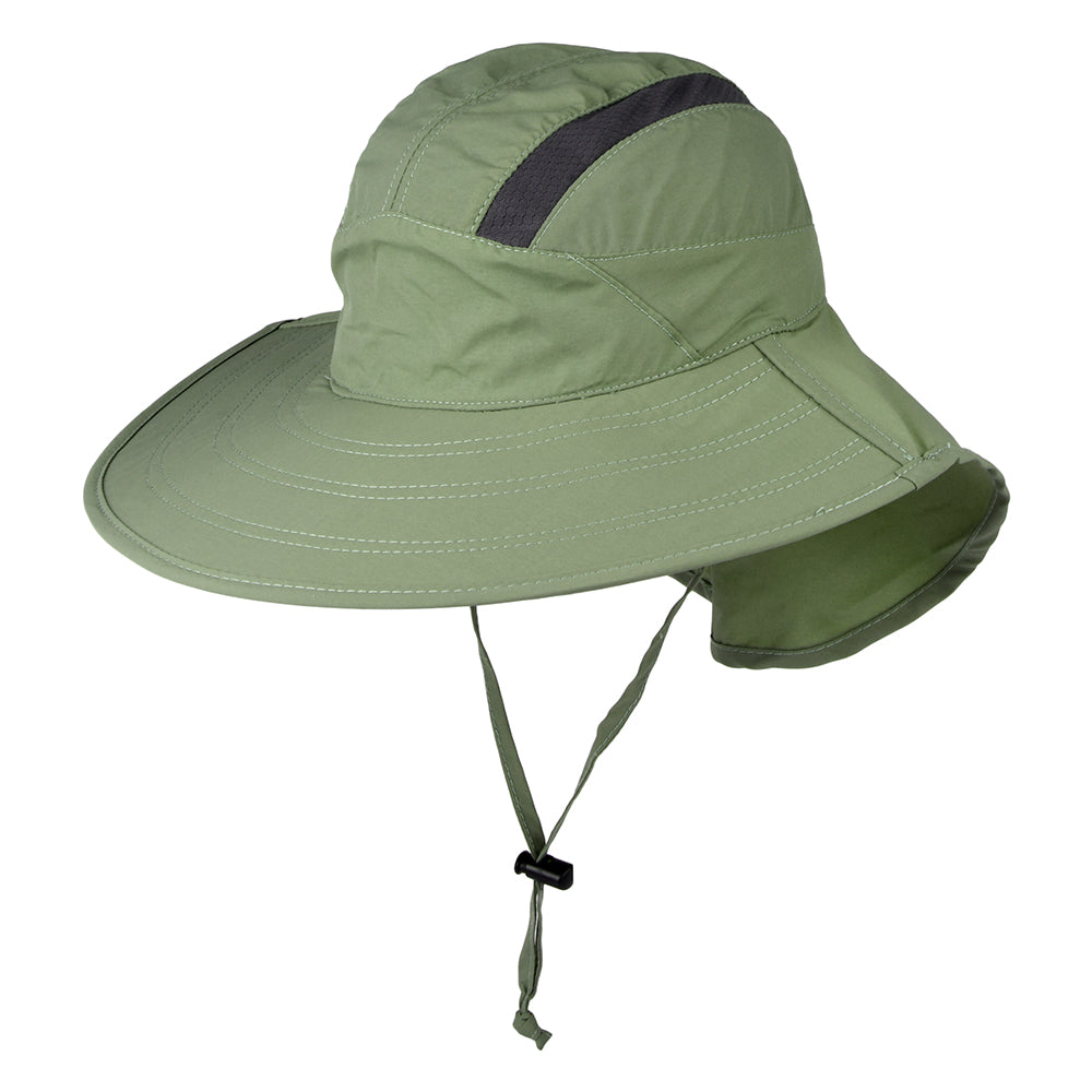 Sombrero Natalie Plegable de Scala - Verde Oliva