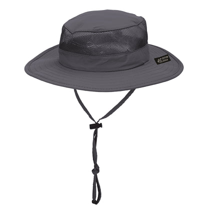 Sombrero Boonie plegable Vented de Dorfman Pacific - Antracita