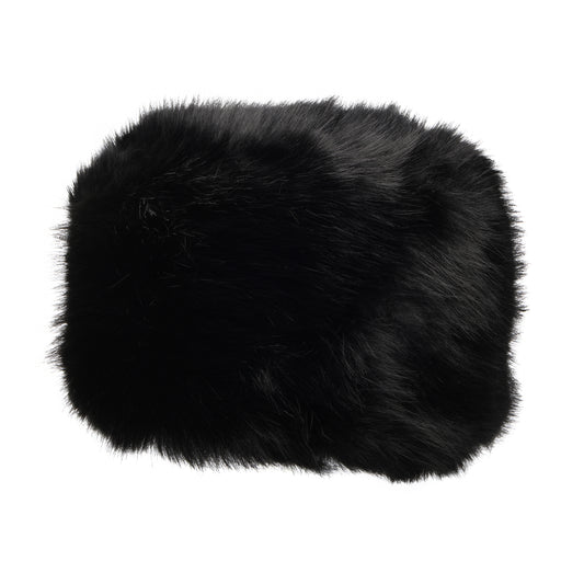 Sombrero de invierno de piel sintética de Whiteley - Negro
