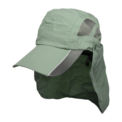 Gorra con solapa Umbra Fishing de Dorfman Pacific - Verde Oliva
