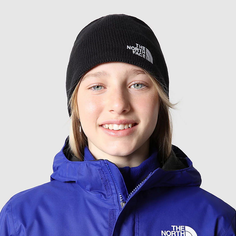 Gorro Beanie niños Bones de reciclado de The North Face - Negro