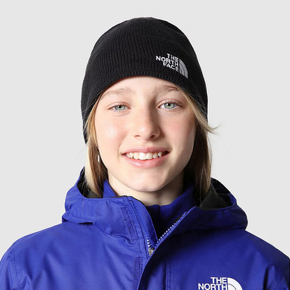 Gorro Beanie niños Bones de reciclado de The North Face - Negro