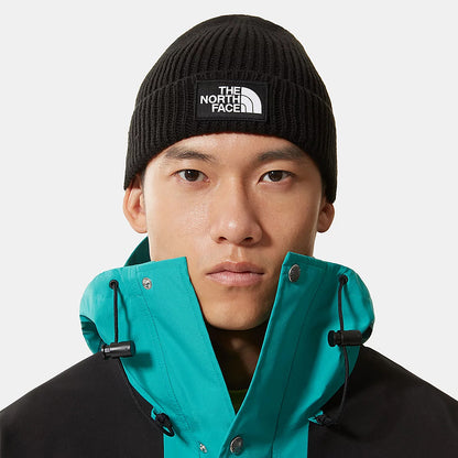 Gorro TNF Logo Box con vuelta de The North Face - Negro