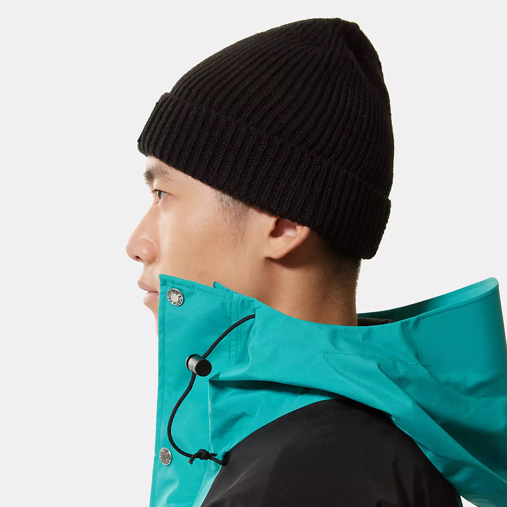 Gorro TNF Logo Box con vuelta de The North Face - Negro