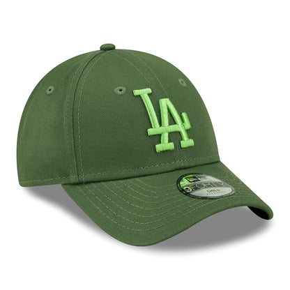Gorra de béisbol niños 9FORTY MLB League Essential L.A. Dodgers de New Era - Verde Oliva
