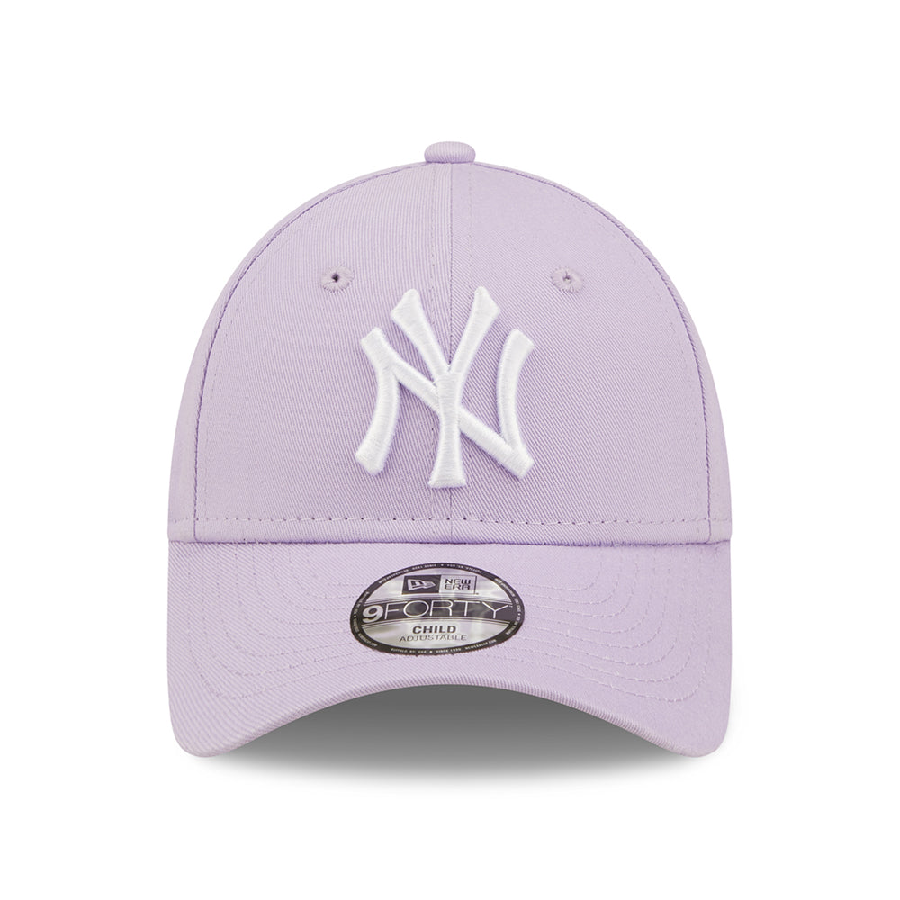 Gorra de béisbol niños 9FORTY MLB League Essential New York Yankees de New Era - Lila-Blanco