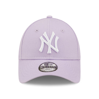 Gorra de béisbol niños 9FORTY MLB League Essential New York Yankees de New Era - Lila-Blanco