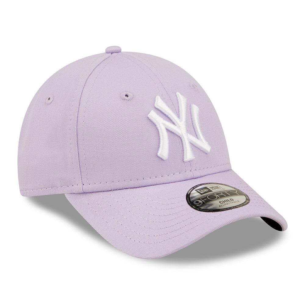 Gorra de béisbol niños 9FORTY MLB League Essential New York Yankees de New Era - Lila-Blanco