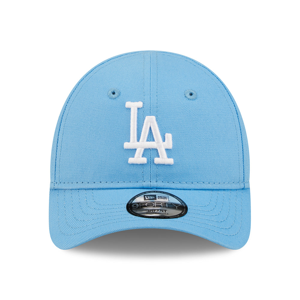 Gorra de béisbol bebé 9FORTY MLB League Essential L.A. Dodgers de New Era - Azul Cielo-Blanco