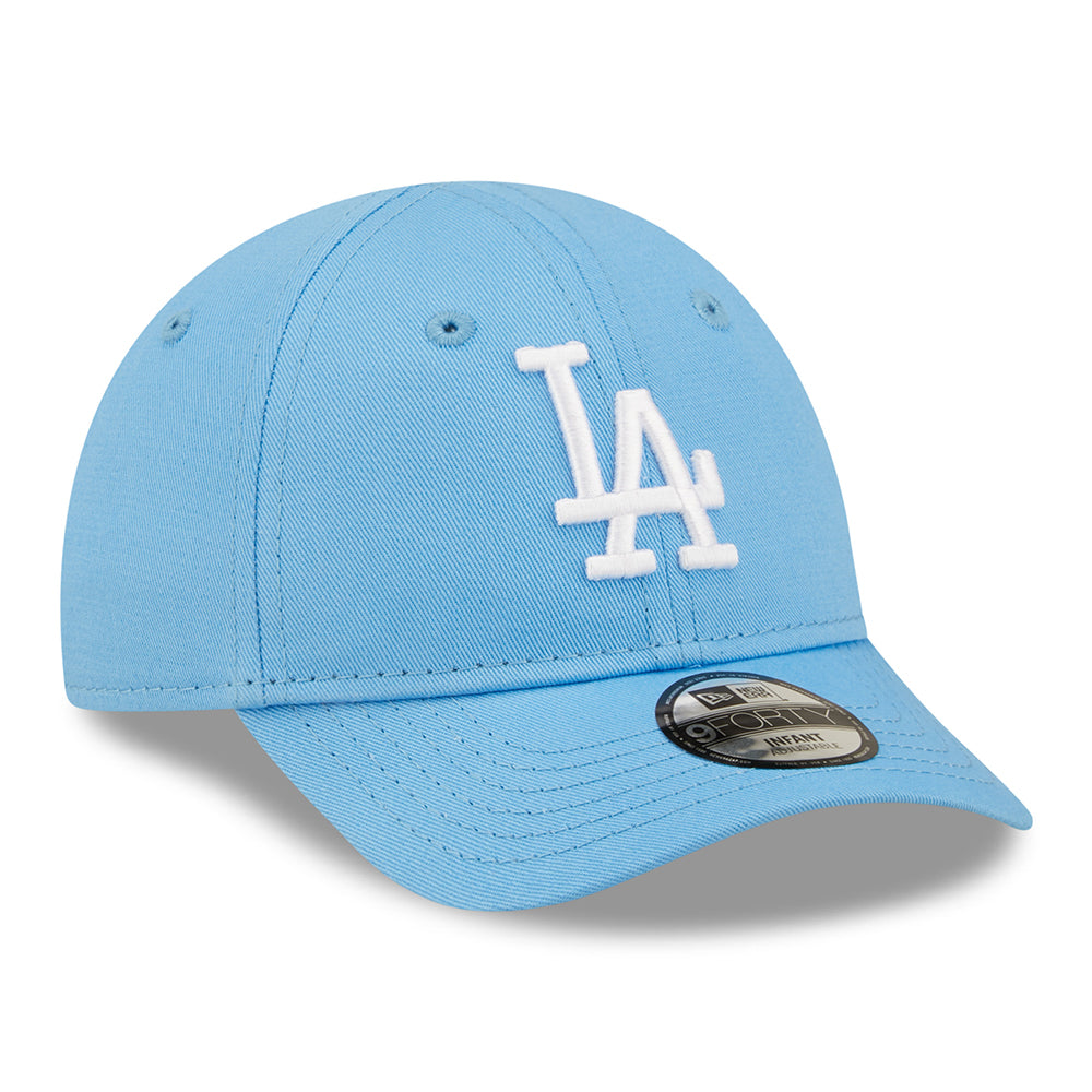 Gorra de béisbol bebé 9FORTY MLB League Essential L.A. Dodgers de New Era - Azul Cielo-Blanco