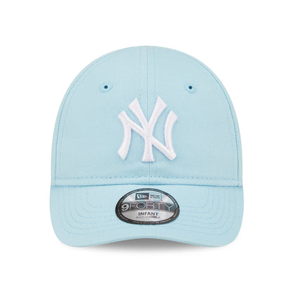 Gorra de béisbol bebé 9FORTY MLB League Essential New York Yankees de New Era - Azul Claro-Blanco