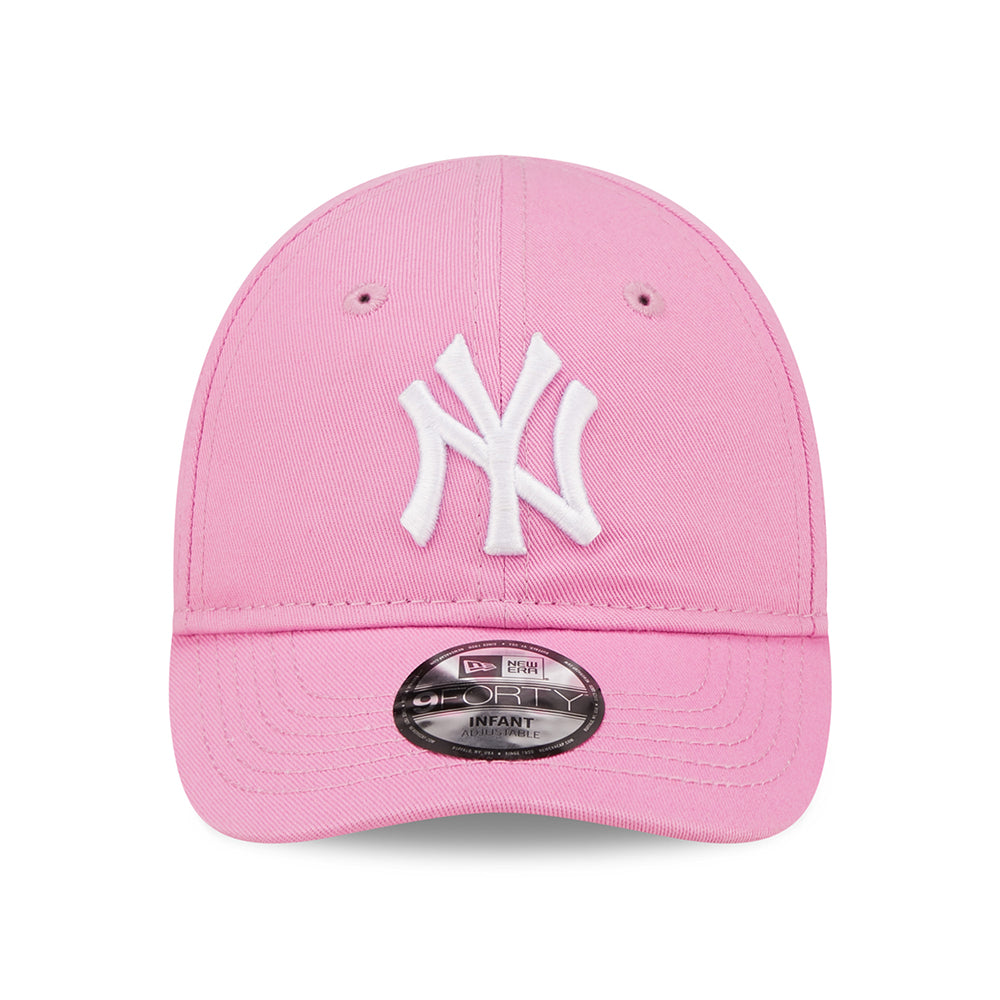 Gorra de béisbol bebé 9FORTY MLB League Essential New York Yankees de New Era - Rosa-Blanco