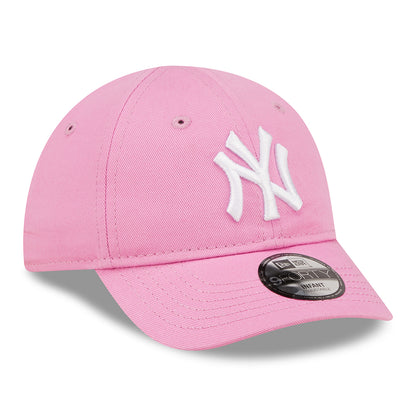 Gorra de béisbol bebé 9FORTY MLB League Essential New York Yankees de New Era - Rosa-Blanco
