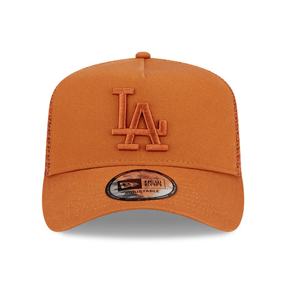 Gorra Trucker niños A-Frame MLB Tonal Mesh L.A. Dodgers de New Era - Ocre