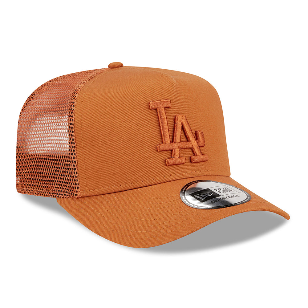 Gorra Trucker niños A-Frame MLB Tonal Mesh L.A. Dodgers de New Era - Ocre