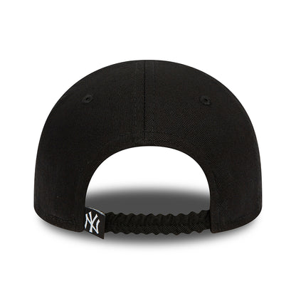 Gorra de béisbol 9FORTY MLB Icon New York Yankees para bebé de New Era - Negro-Blanco