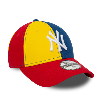 Gorra de béisbol niños 9FORTY MLB Block NY Yankees de New Era - Azul Marino-Amarillo-Rojo