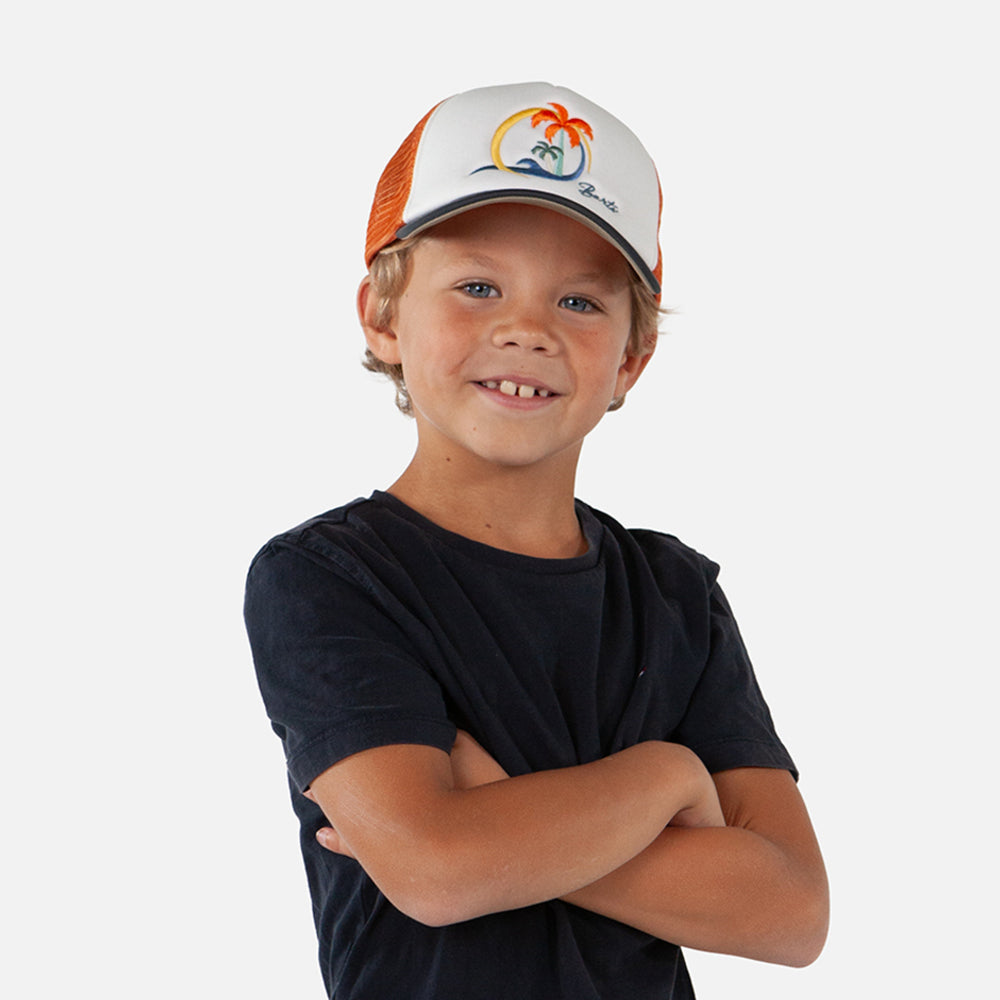 Gorra Trucker de Barts - Blanco-Naranja