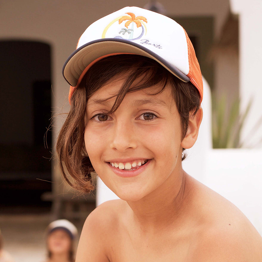 Gorra Trucker de Barts - Blanco-Naranja