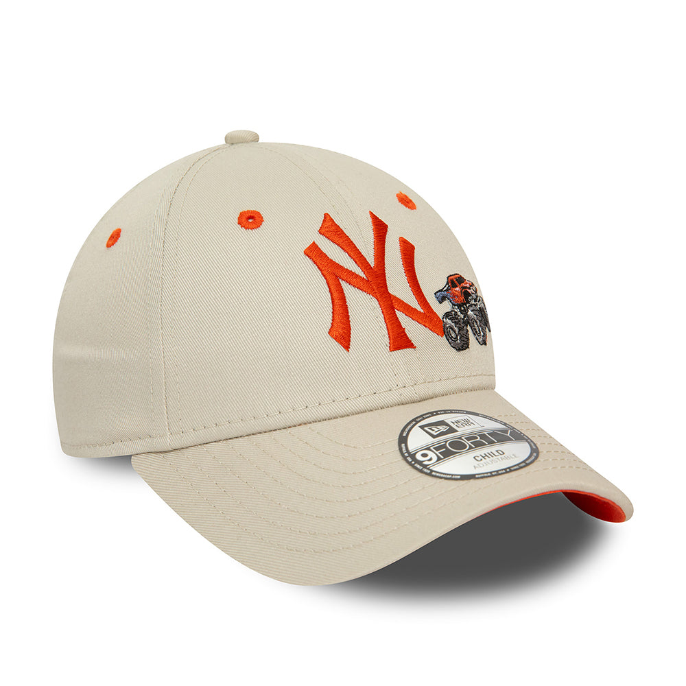 Gorra de béisbol niños 9FORTY MLB Graphic New York Yankees de New Era - Piedra-Naranja