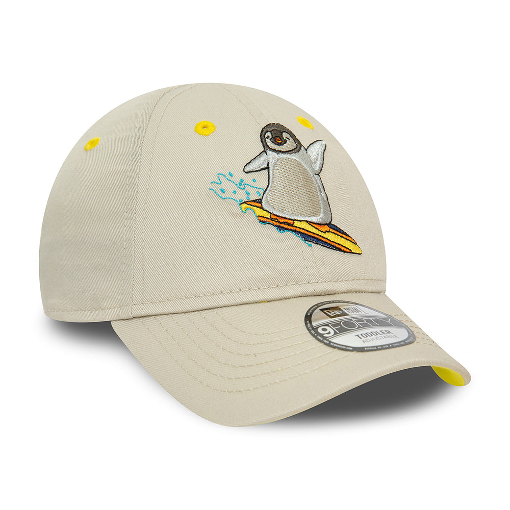 Gorra de béisbol niños 9FORTY NE Character Pingüino de New Era - Piedra-Amarillo