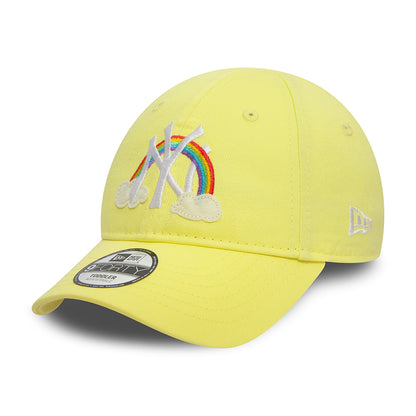 Gorra de béisbol niños 9FORTY MLB Icon New York Yankees de New Era - Amarillo Claro-Blanco