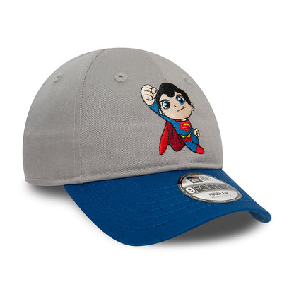 Gorra de béisbol niños 9FORTY DC Comics Hero Superman de New Era - Gris-Azul