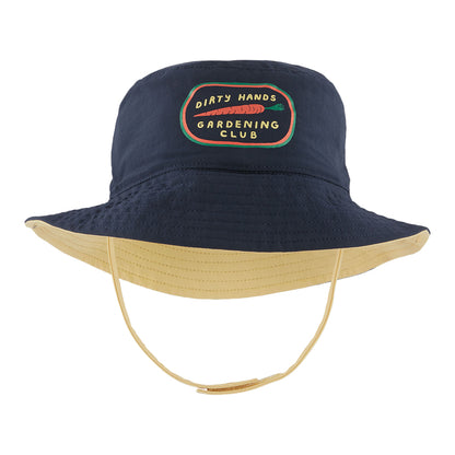 Sombrero de pescador reversible Sol de Patagonia - Azul Marino-Amarillo
