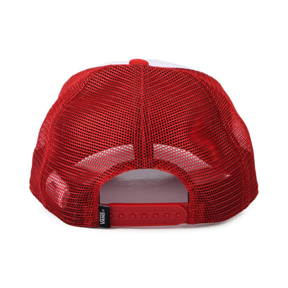 Gorra de camionero niños Parche clásico visera curvada de Vans - Blanco-Rojo