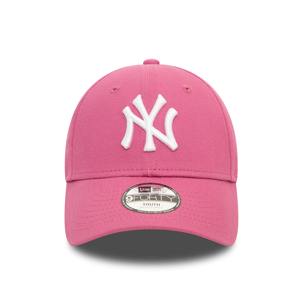 Gorra de béisbol niños 9FORTY MLB League Essential New York Yankees de New Era - Malva-Blanco