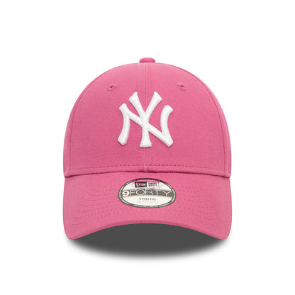 Gorra de béisbol niños 9FORTY MLB League Essential New York Yankees de New Era - Malva-Blanco