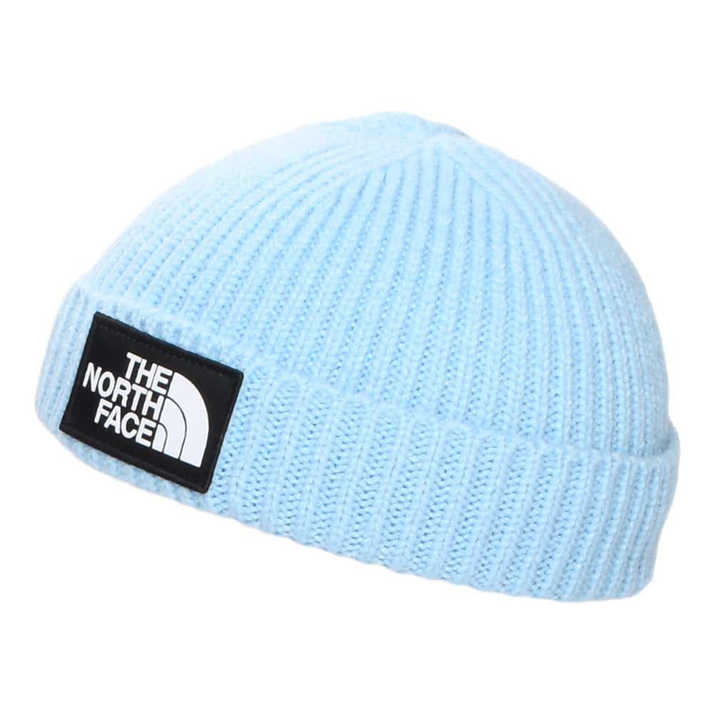 Gorro Beanie bebé TNF Box Logo con vuelta de The North Face - Azul Aciano