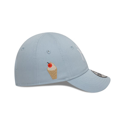Gorra de béisbol niños 9FORTY MLB Icon New York Yankees de New Era - Azul Claro-Blanco