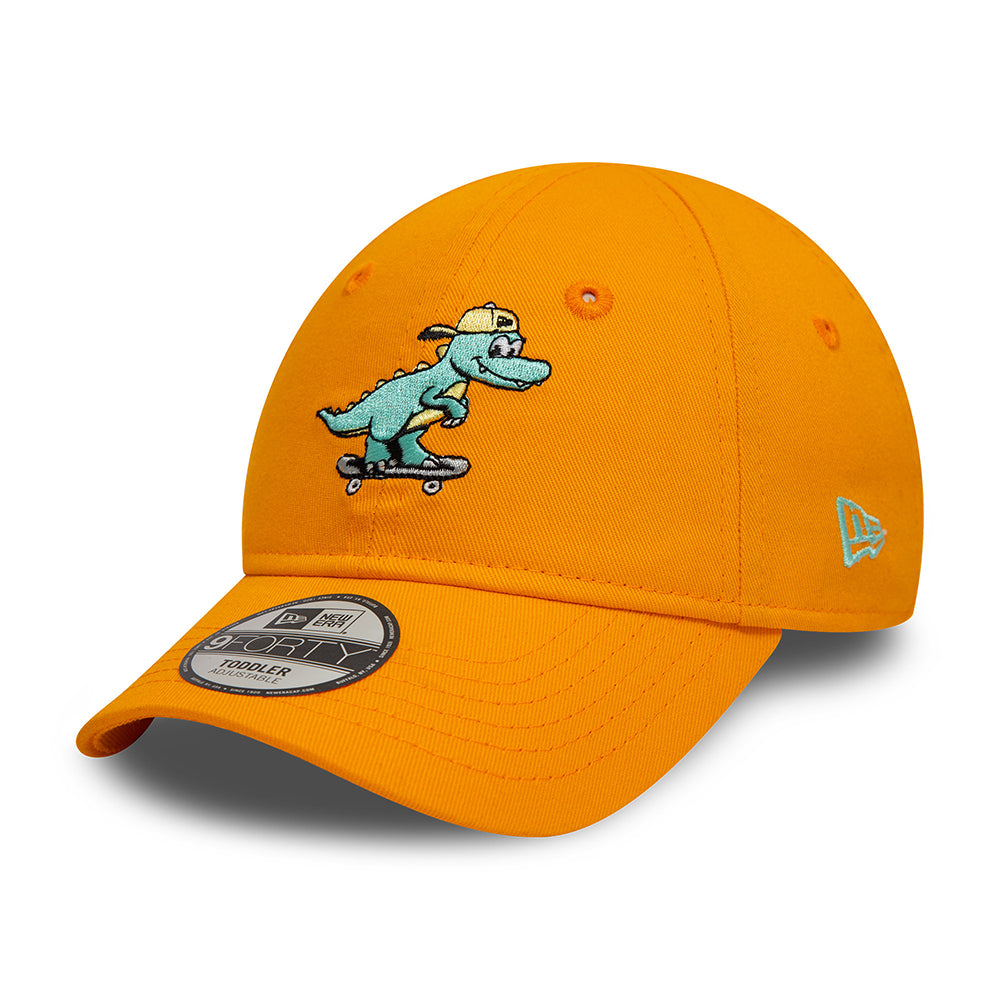 Gorra de béisbol niños 9FORTY dinosaurio de New Era - Naranja-Verde