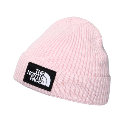 Gorro Beanie bebé TNF Box Logo reciclada con vuelta de The North Face - Rubor