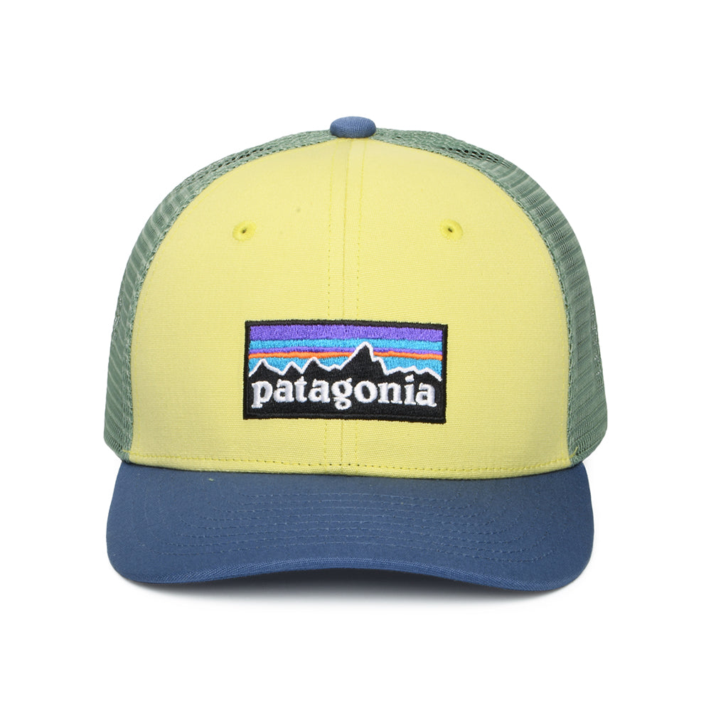 Gorra Trucker niños P-6 Logo de algodón orgánico de Patagonia - Amarillo-Azul-Verdemar