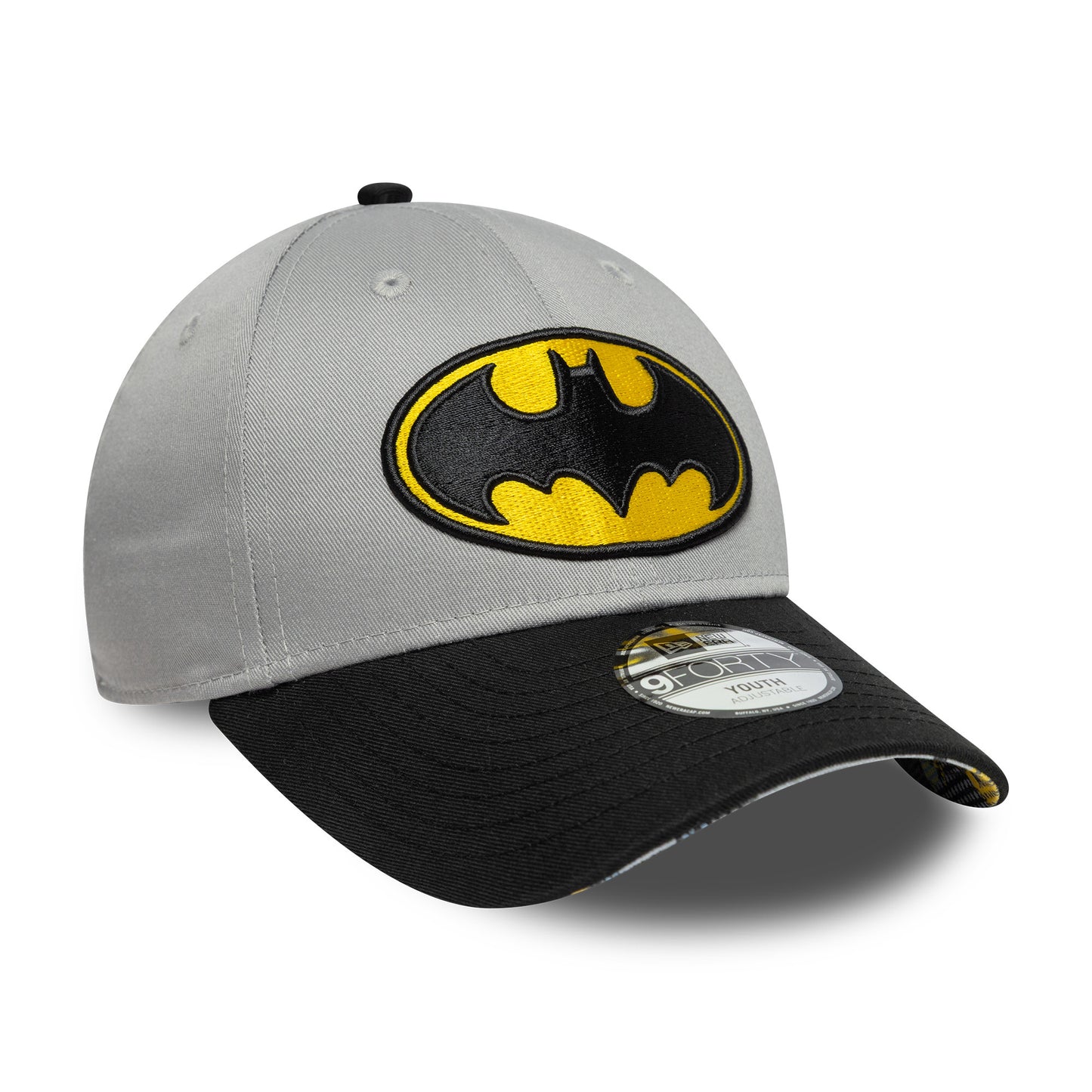 Gorra de béisbol 9FORTY - DC Comics Batman de New Era - Gris-Negro