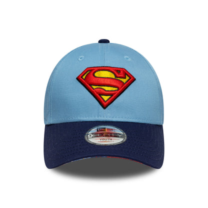 Gorra de béisbol 9FORTY - DC Comics Superman de New Era - Azul Cielo-Azul Marino