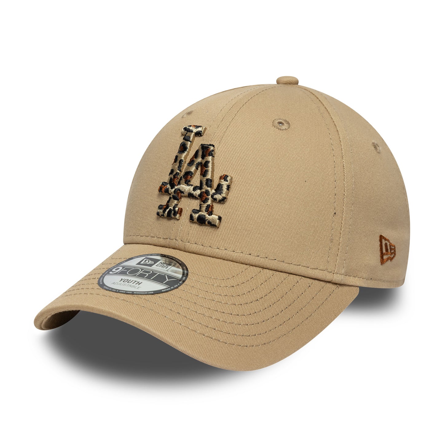 Gorra de béisbol niñas 9FORTY MLB Animal Infill L.A. Dodgers de New Era - Camel