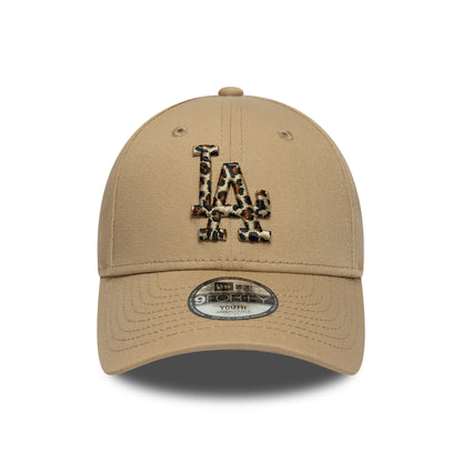 Gorra de béisbol niñas 9FORTY MLB Animal Infill L.A. Dodgers de New Era - Camel