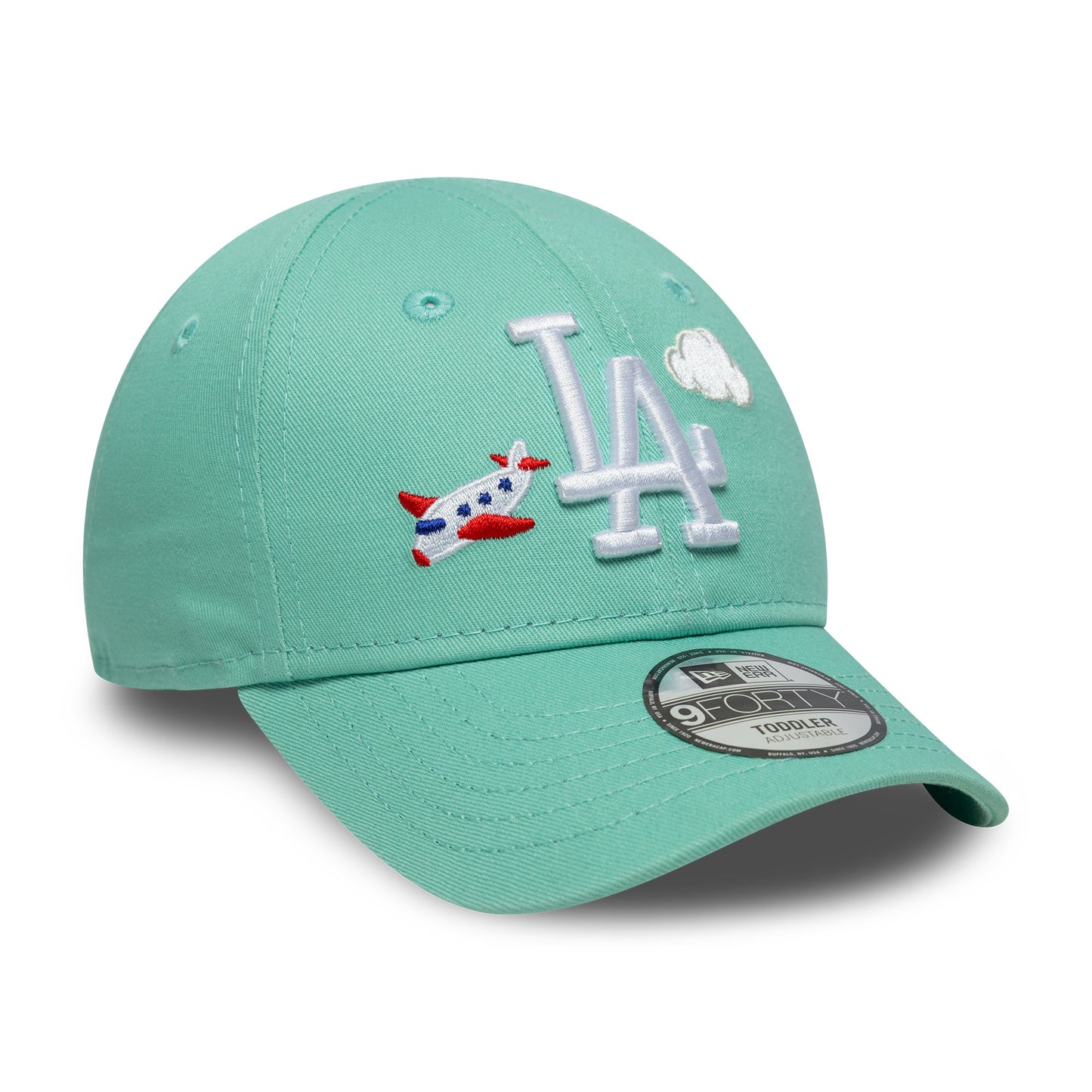 Gorra de béisbol 9FORTY - MLB Plane Icon L.A. Dodgers de New Era - Aguamarina