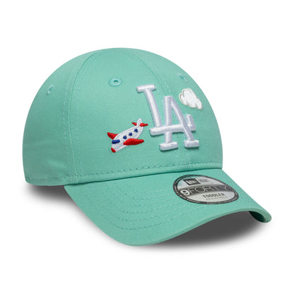 Gorra de béisbol 9FORTY - MLB Plane Icon L.A. Dodgers de New Era - Aguamarina