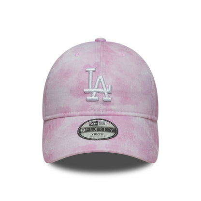 Gorra de béisbol 9TWENTY MLB Tie Dye L.A. Dodgers de New Era - Rosa-Blanco