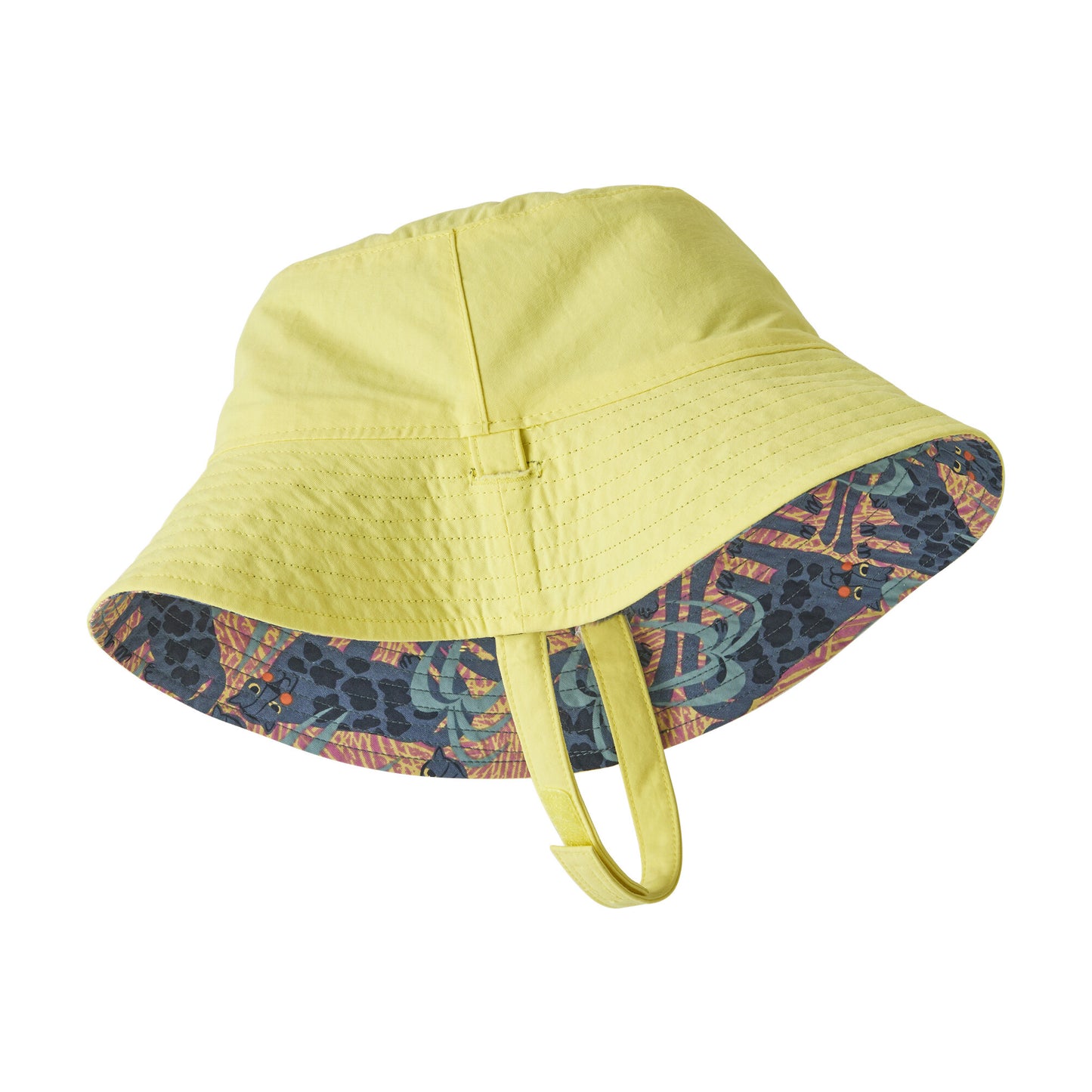 Sombrero de pescador Jaggy reversible Sol de Patagonia - Limón-Multi