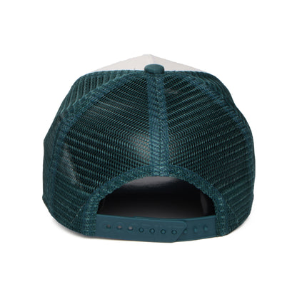 Gorra de camionero niños Monster T-Rex Mini de Goorin - Blanco-Verdemar