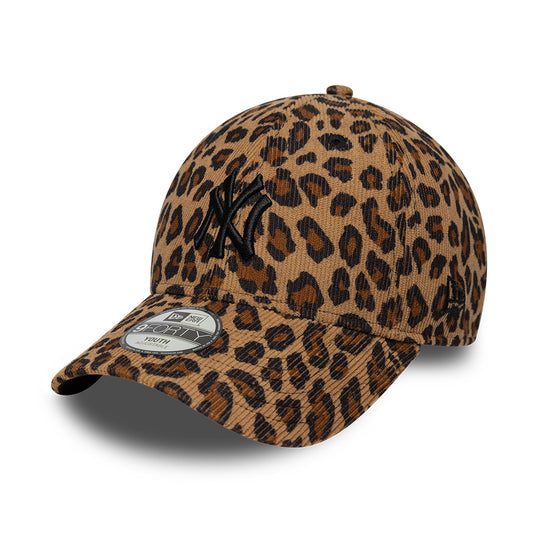Gorra de béisbol 9FORTY MLB Leopard Cord New York Yankees de New Era - Camel-Negro