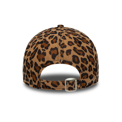 Gorra de béisbol niñas 9FORTY MLB Leopard Cord New York Yankees de New Era - Camel-Negro