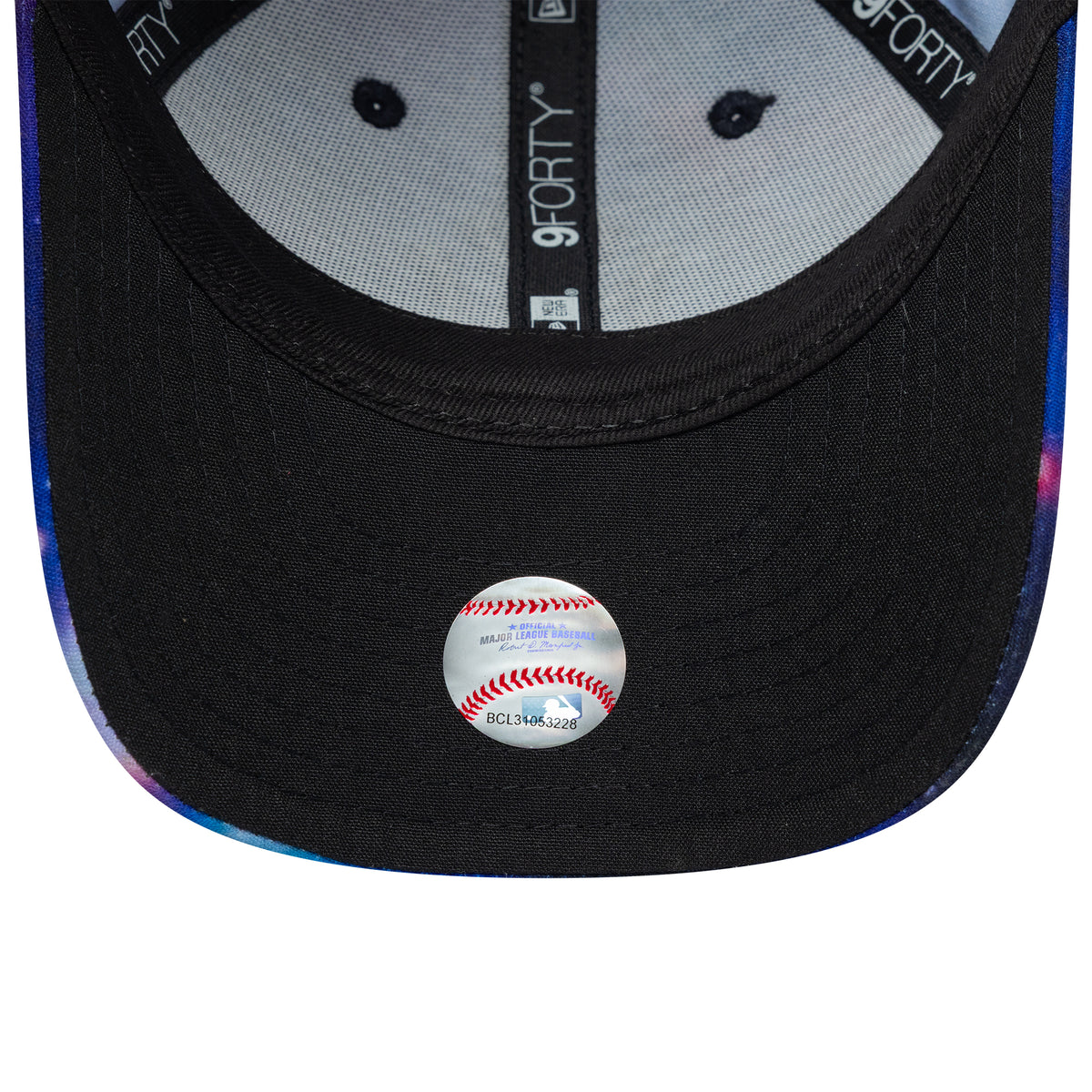 Gorra de béisbol 9FORTY MLB Galaxy AOP New York Yankees de New Era - Morado-Negro