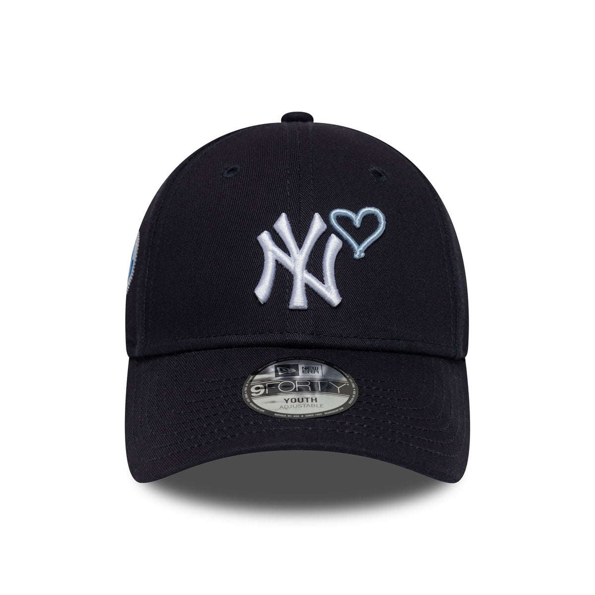 Gorra de béisbol 9FORTY MLB Heart Icon New York Yankees de New Era - Azul Marino-Blanco