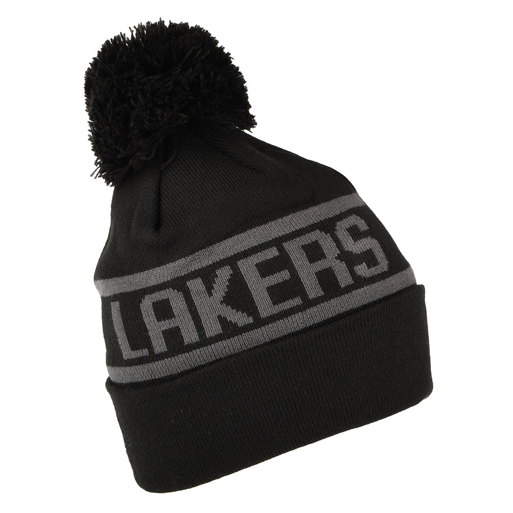 Gorro con pompón NBA Tonal Jake Cuff L.A. Lakers de New Era - Negro